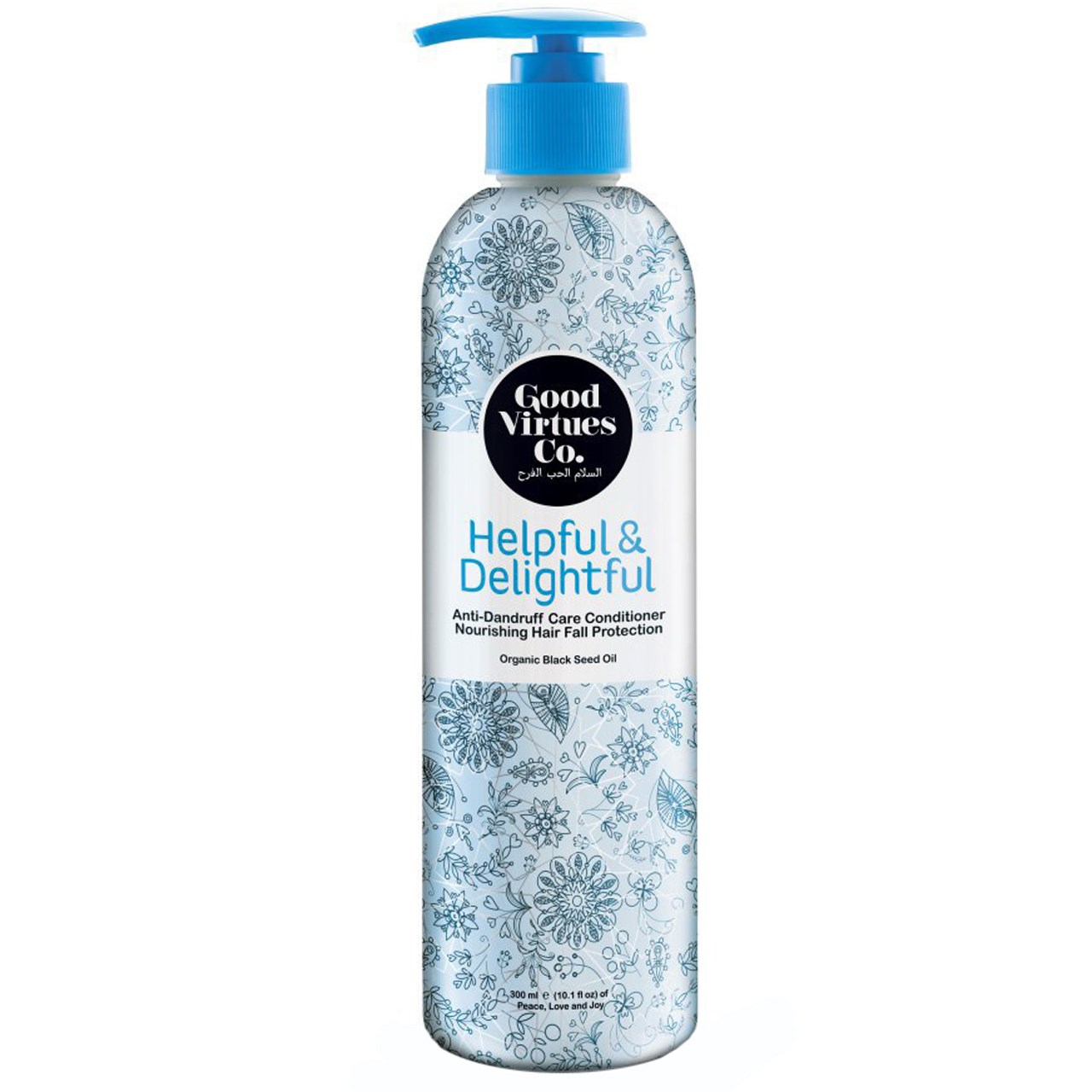 نرم کننده مغذی و ضد ریزش مو گود ورچو مدل anti dandruff care conditioner حجم 300 میلی لیتر