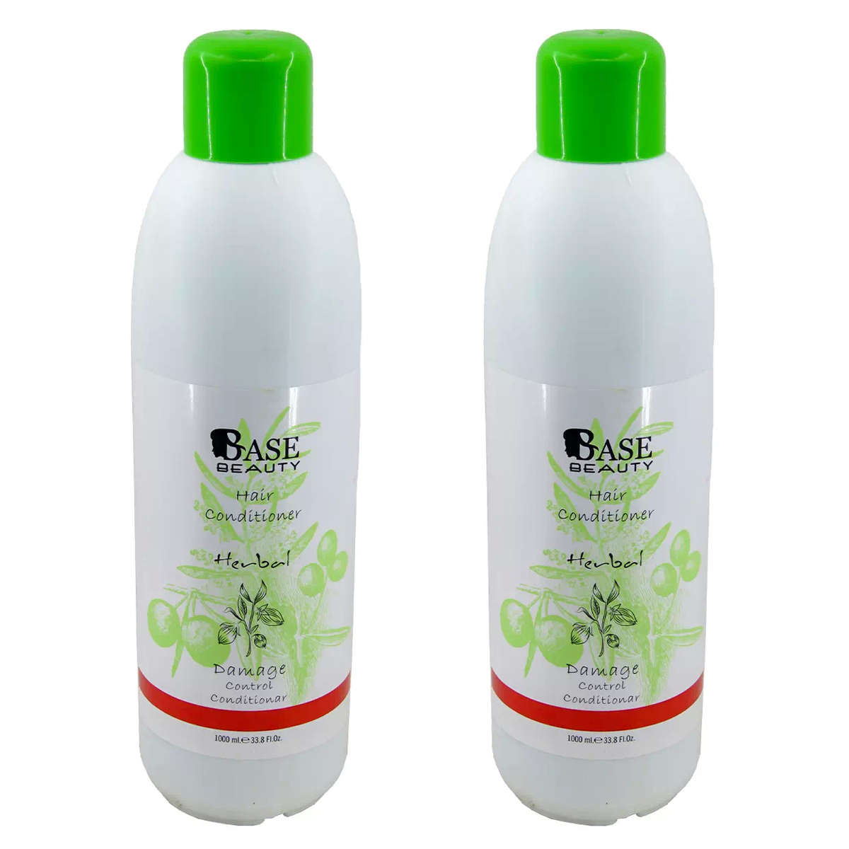 نرم کننده مو بیس بیوتی مدل herbal2 حجم 1000 میلی لیتر مجموعه 2 عددی