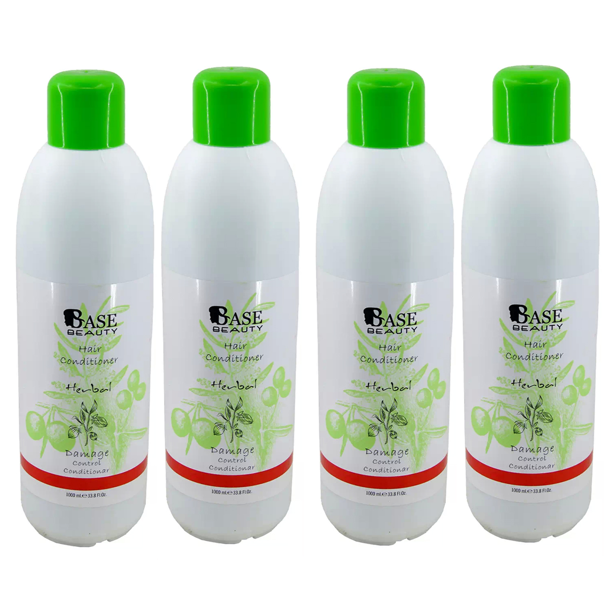 نرم کننده مو بیس بیوتی مدل herbal2 حجم 1000 میلی لیتر مجموعه 4 عددی