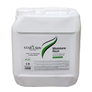 نرم‌کننده مو استار لیدی مدل moisture rich حجم 4000 میلی‌لیتر