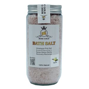 نمک حمام رز گلد مدل vanilla وزن 650 گرم