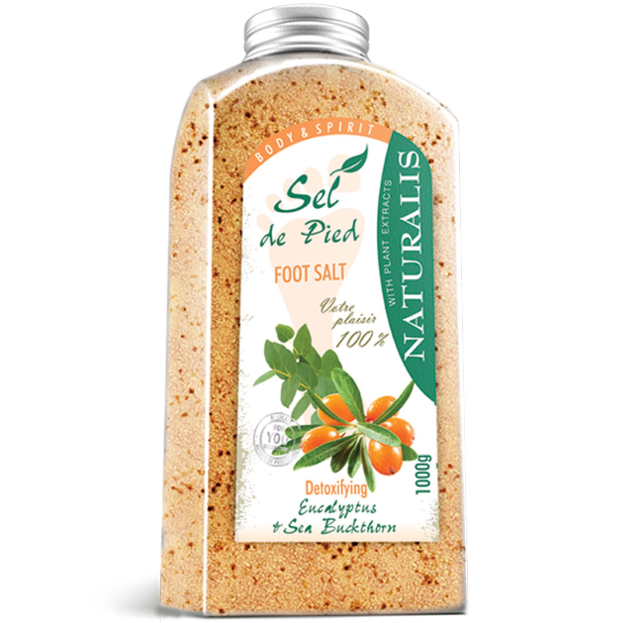نمک پا نچرالیس مدل eucalyptus and sea buckthorn وزن 1000گرم