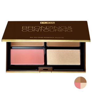 پالت کانتورینگ پوپا سری all in one powder palette شماره 001