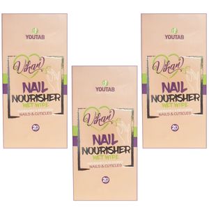پد تقویت کننده ناخن ویهان مدل nourisher مجموعه 3 عددی