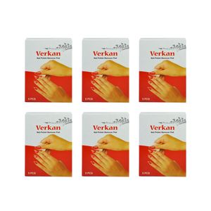 پد لاک پاک کن ورکان مدل nail polish بسته 6 عددی