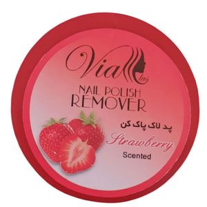 پد لاک پاک کن ویا مدل توت فرنگی بسته 32 عددی