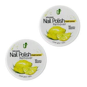 پد لاک پاک کن ویهان مدل lemon بسته 2 عددی