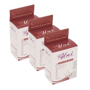 پد لاک پاک کن یونی لد مدل vitamin e and moisturizer مجموعه 3 عددی