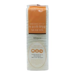 پد پاک کننده آرایش امباسینگ کتان مدل soft neat بسته 100 عددی