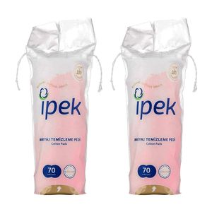 پد پاک کننده آرایش صورت ایپک مدل cotton مجموعه 2 عددی