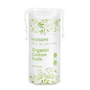 پد پاک کننده آرایش صورت واتسونز مدل organic بسته 50 عددی