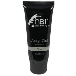 پلی ژل کاشت ناخن ان بی آی مدل clear وزن 60 گرم