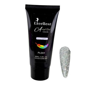 پلی ژل کاشت ناخن اکسلنت مدل دیسکو شماره pld01 حجم 60 میلی لیتر