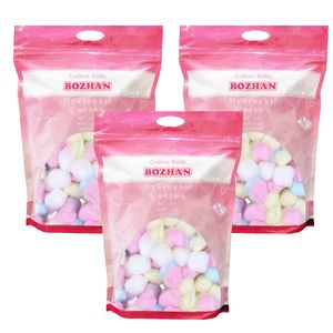 پنبه آرایشی پنبه هیدروفیل بوژان مدل زیپ کیپ c balls وزن 100 گرم مجموعه 3 عددی