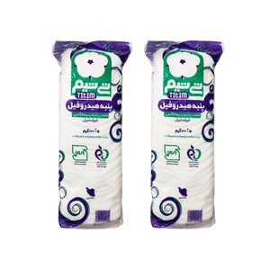 پنبه بهداشتی تی تیم کد 01 وزن 100 گرم مجموعه 2 عددی