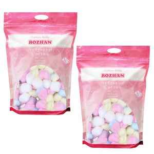 پنبه هیدروفیل بوژان مدل زیپ کیپ c balls وزن 100 گرم مجموعه 2 عددی