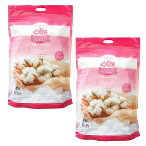 پنبه پنبه هیدروفیل بوژان مدل زیپ کیپ balls وزن 100 گرم مجموعه 2 عددی