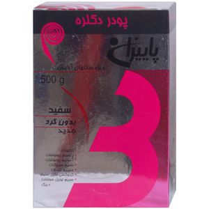 پودر بی رنگ کننده مو پاییزان مدل white حجم 500 گرم