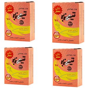 پودر موبر تیزبر مدل مکس وزن 80 گرم مجموعه 4 عددی