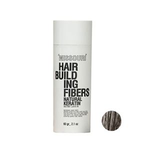 پودر پر پشت کننده مو میسوری مدل fibers شماره n9 وزن 60 گرم رنگ خاکستری