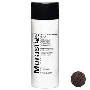 پودر پرپشت کننده مو مورست مدل dark brown وزن 30 گرم رنگ قهوه ای تیره