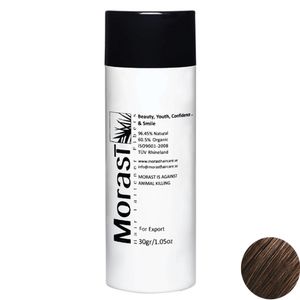 پودر پرپشت کننده مو مورست مدل medium brown وزن 30 گرم رنگ قهوه ای متسط