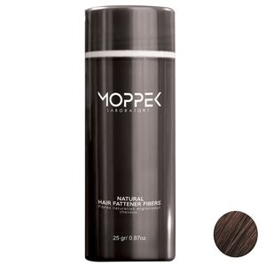 پودر پرپشت کننده مو موپک مدل dark brown وزن 25 گرم رنگ قهوه ای تیره