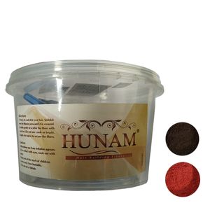 پودر پرپشت کننده مو هونام کد mbl 150 وزن 75 گرم رنگ قهوه‌ای متوسط و بلوند مسی بسته 2 عددی