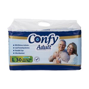 پوشک بزرگسال کانفی مدل large بسته 30 عددی