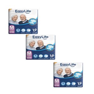 پوشینه بزرگسال ایزی لایف مدل 70 100 سایز متوسط مجموعه 3 عددی