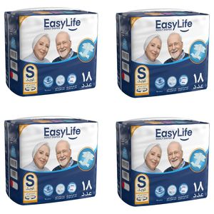 پوشینه بزرگسال ایزی لایف مدل چسبی سایز کوچک مجموعه 4 عددی