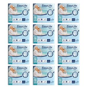 پوشینه بزرگسال ایزی لایف کد 01 سایز بزرگ مجموعه 12 عددی