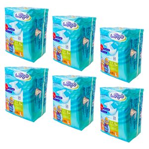 پوشینه بزرگسال مبارک مدل اکسترا سایز بزرگ مجموعه 6 عددی