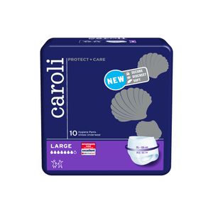پوشینه شورتی بزرگسال کرولی مدل protect plus care سایز l بسته 10 عددی