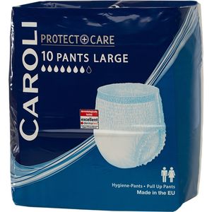 پوشینه شورتی بزرگسالان کرولی مدل protect plus care larg سری هفت قطره بسته 10 عددی