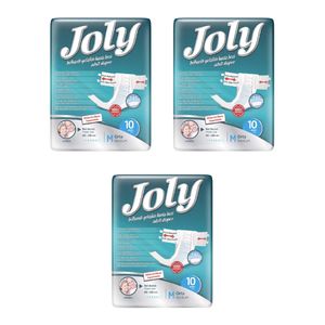 پوشینه چسبی بزرگسال جولی کد 03 سایز مدیوم مجموعه 3 عددی
