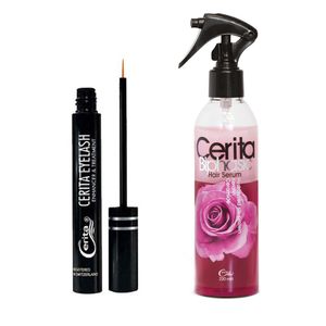 پک اسپری دو فاز و محلول تقویت مژه سریتا مدل cerita 2