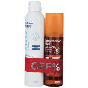 پک افترسان و روغن برنزه ایزدین مدل active oil