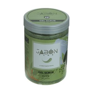 ژل اسکراب لایه بردار پوست ژبن پلاس مدل olive وزن 750 گرم