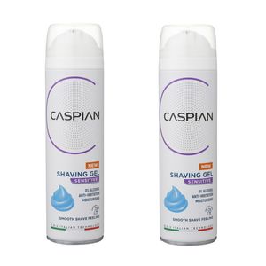 ژل اصلاح کاسپین مدل sensitive حجم 200 میلی لیتر مجموعه 2 عددی