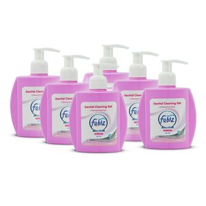 ژل بهداشتی بانوان فابیز مدل alcea حجم 180 میلی لیتر مجموعه 6 عددی