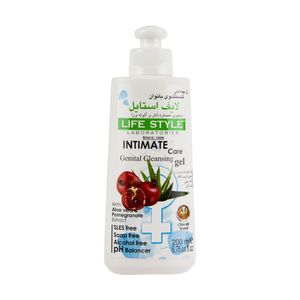 ژل بهداشتی بانوان لایف استایل مدل pomegranate حجم 200 میلی لیتر