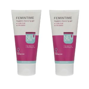 ژل بهداشتی بانوان نئودرم مدل femintime حجم 150 میلی لیتر بسته 2 عددی