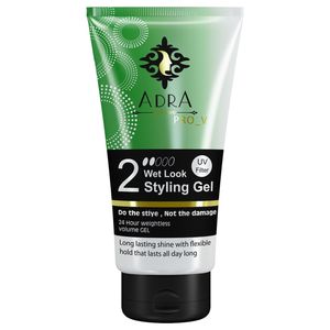 ژل حالت دهنده مو آدرا مدلwet look styling gel حجم 150 میلی لیتر