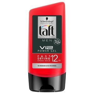 ژل حالت دهنده مو تافت سری power gel مدل v12 speed hold حجم 150 میلی لیتر