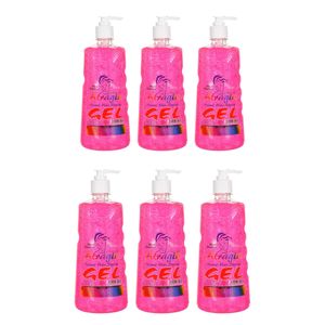 ژل حالت دهنده مو عطرآگین مدل hard حجم 750 میلی لیتر مجموعه 6 عددی