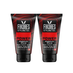 ژل حالت دهنده مو فیکورس مدل power حجم 150 میلی لیتر مجموعه 2 عددی