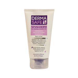 ژل شست و شوی صورت درماسیف مدل sensiderm حجم ۱۵۰ میلی لیتر