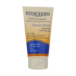 ژل شستشو صورت هیدرودرم مدل very dry skin وزن 150 گرم