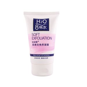 ژل شستشو صورت بایوآکوا مدل h2o 8 soft exfoliation حجم 100 میلی لیتر